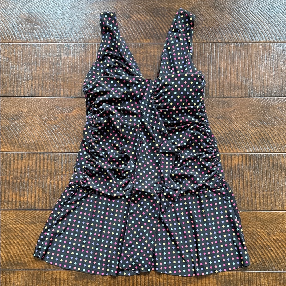 VICTORIA’S SECRET SEXY LITTLE THINGS Polka Dot Ruched Bust Mini Dress Y2K Medium